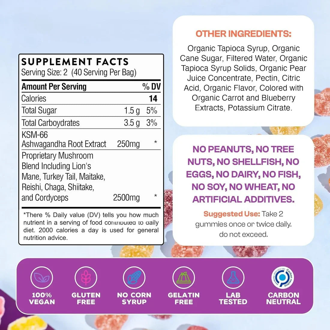 Mushroom Gummies - 7 Mushrooms Blend