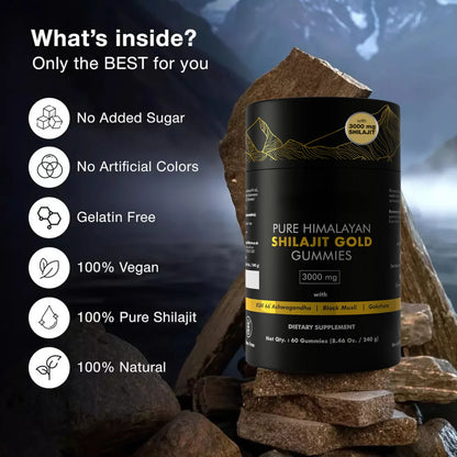 Pure Himalayan Shilajit Gold Gummies