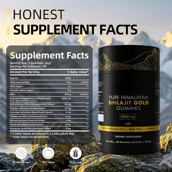Pure Himalayan Shilajit Gold Gummies