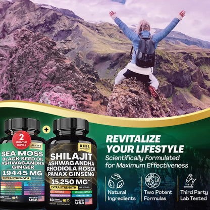 Sea Moss & Shilajit Ultimate Supplement Bundle