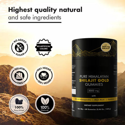 Pure Himalayan Shilajit Gold Gummies